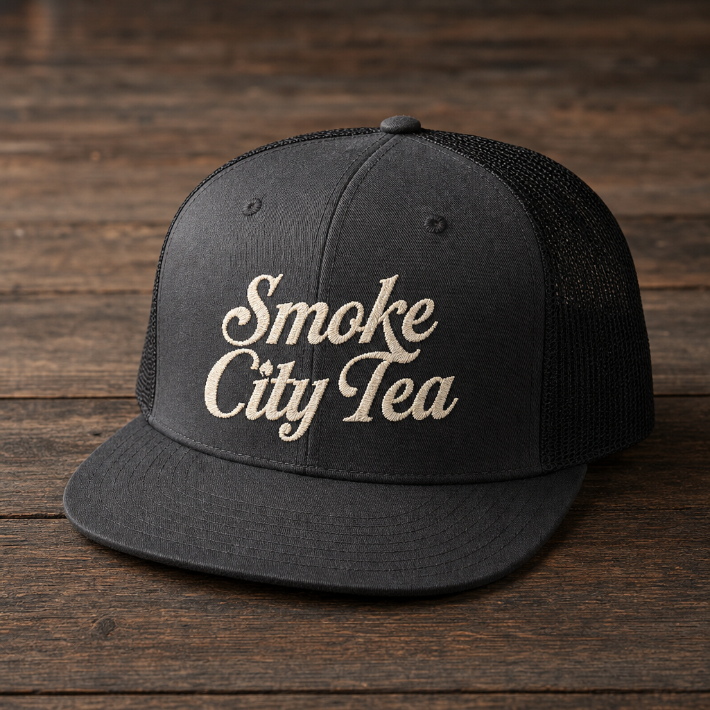 Smoke City Tea snapback trucker cap