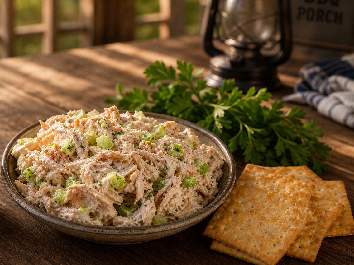 Applewood smoked chicken salad